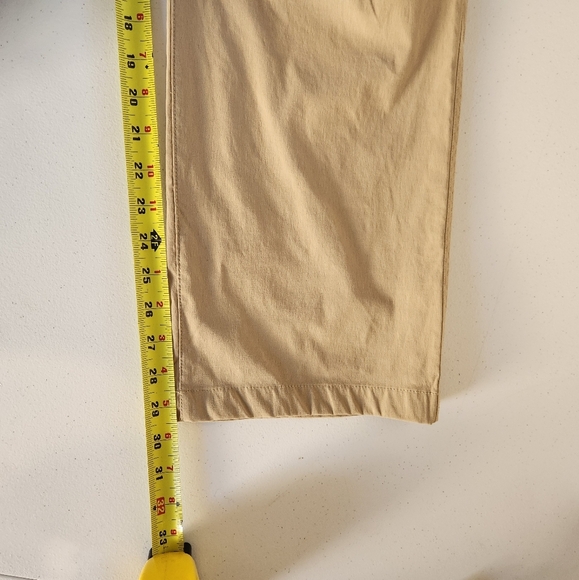 Eddie Bauer Mens Tech Pants Beige Tan Size 38x30 Hiking Outdoors UPF50 Active - Picture 10 of 11